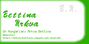 bettina mrkva business card